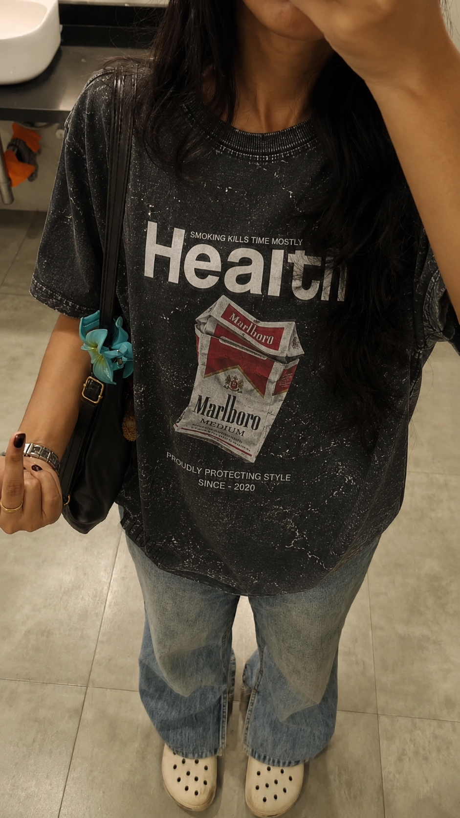 health oversized tee