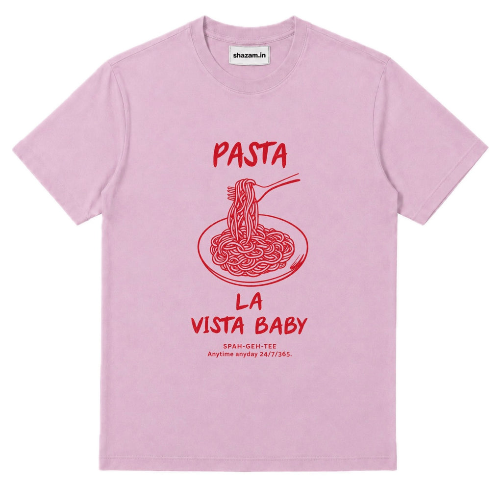 pink pasta tee