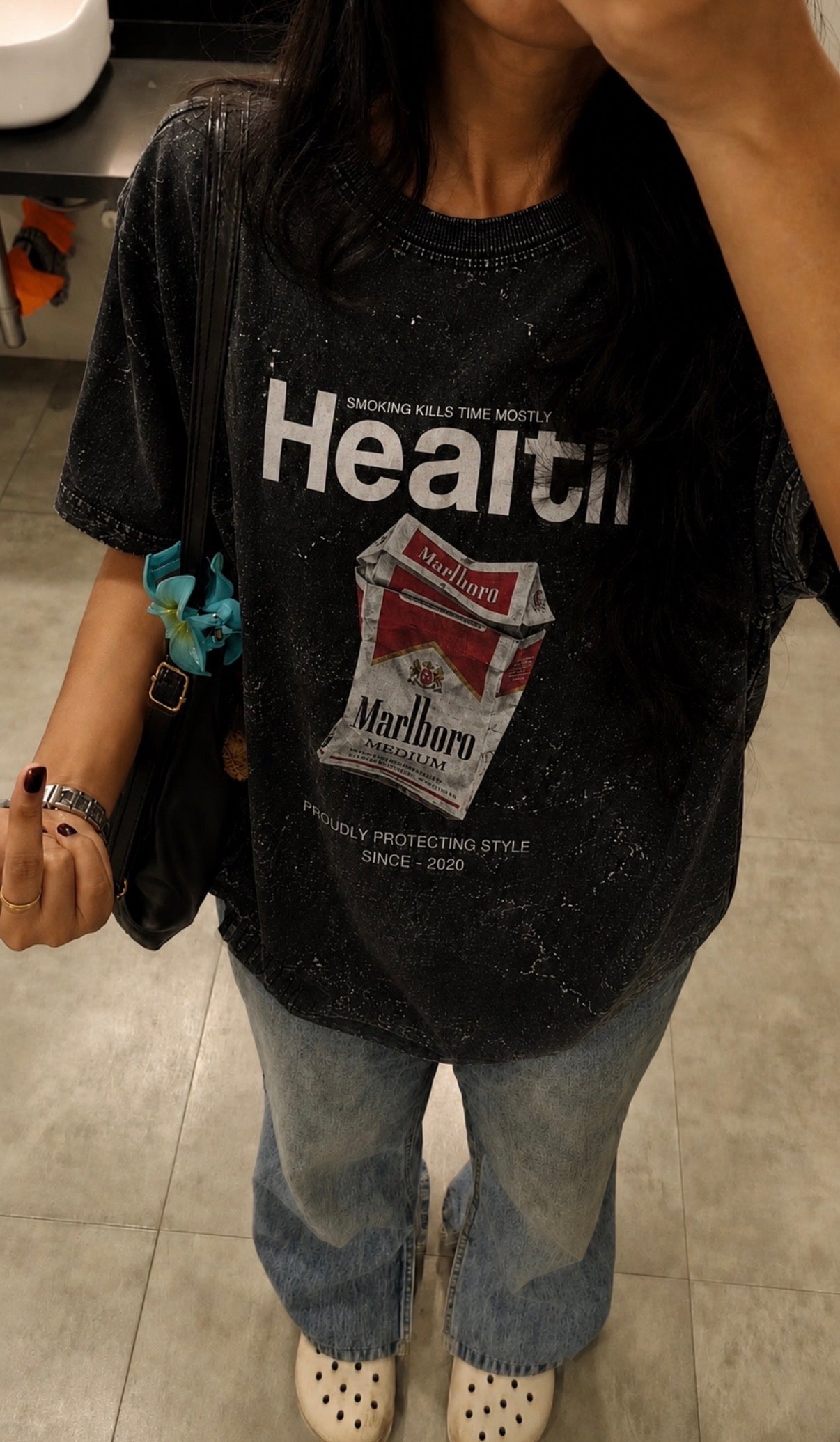 health oversized tee