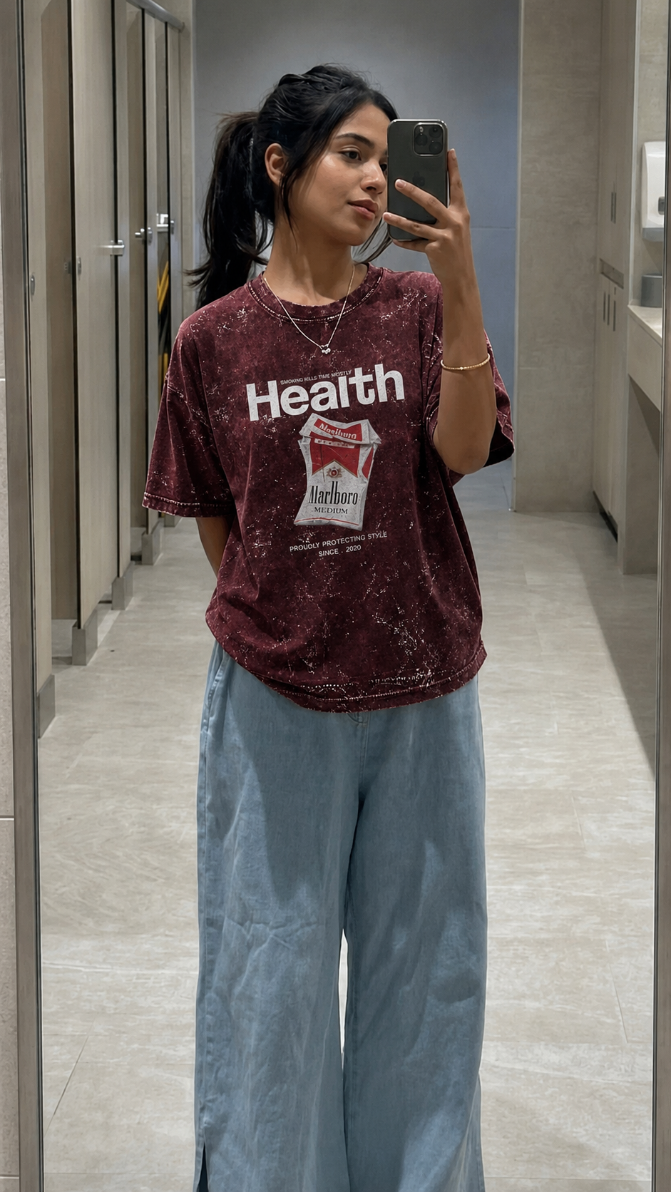 maroon oversized