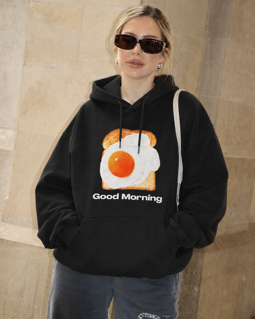 unisex oversized egg hoodie
