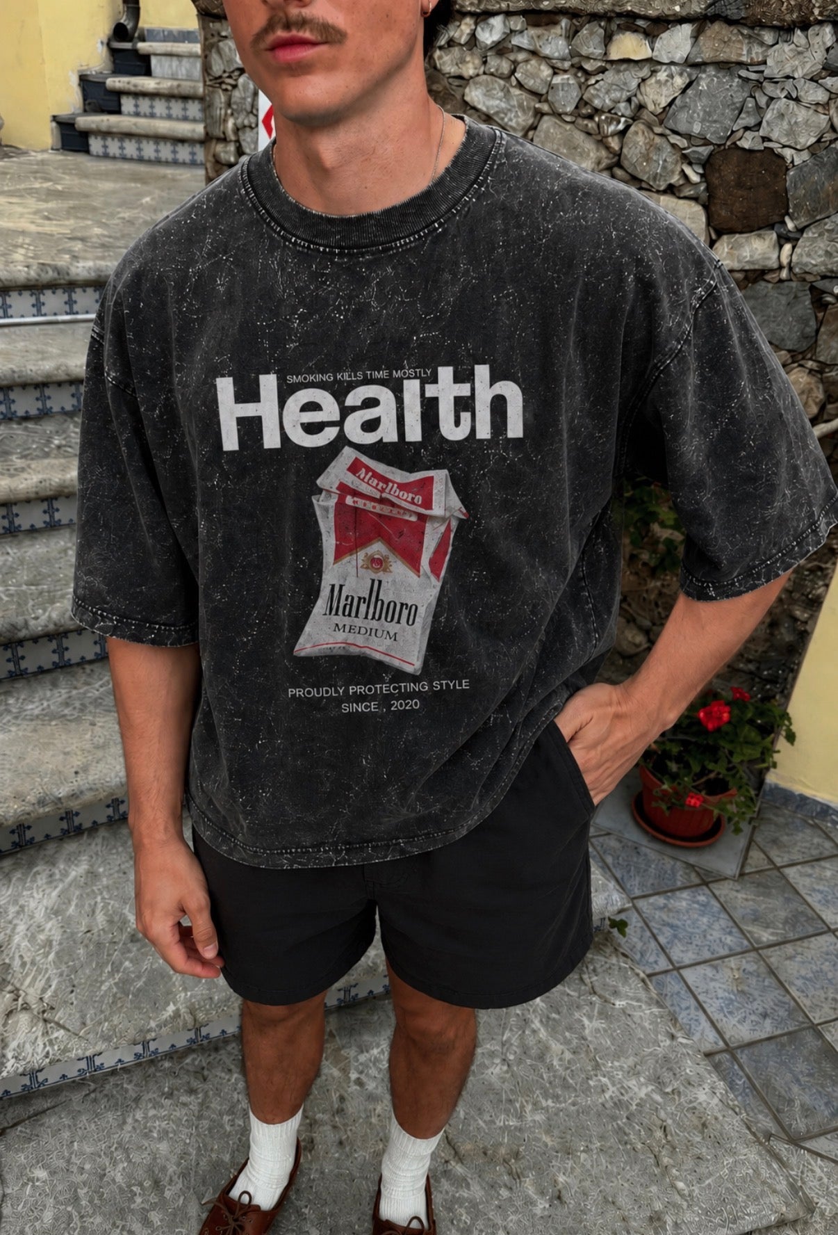 health oversized tee