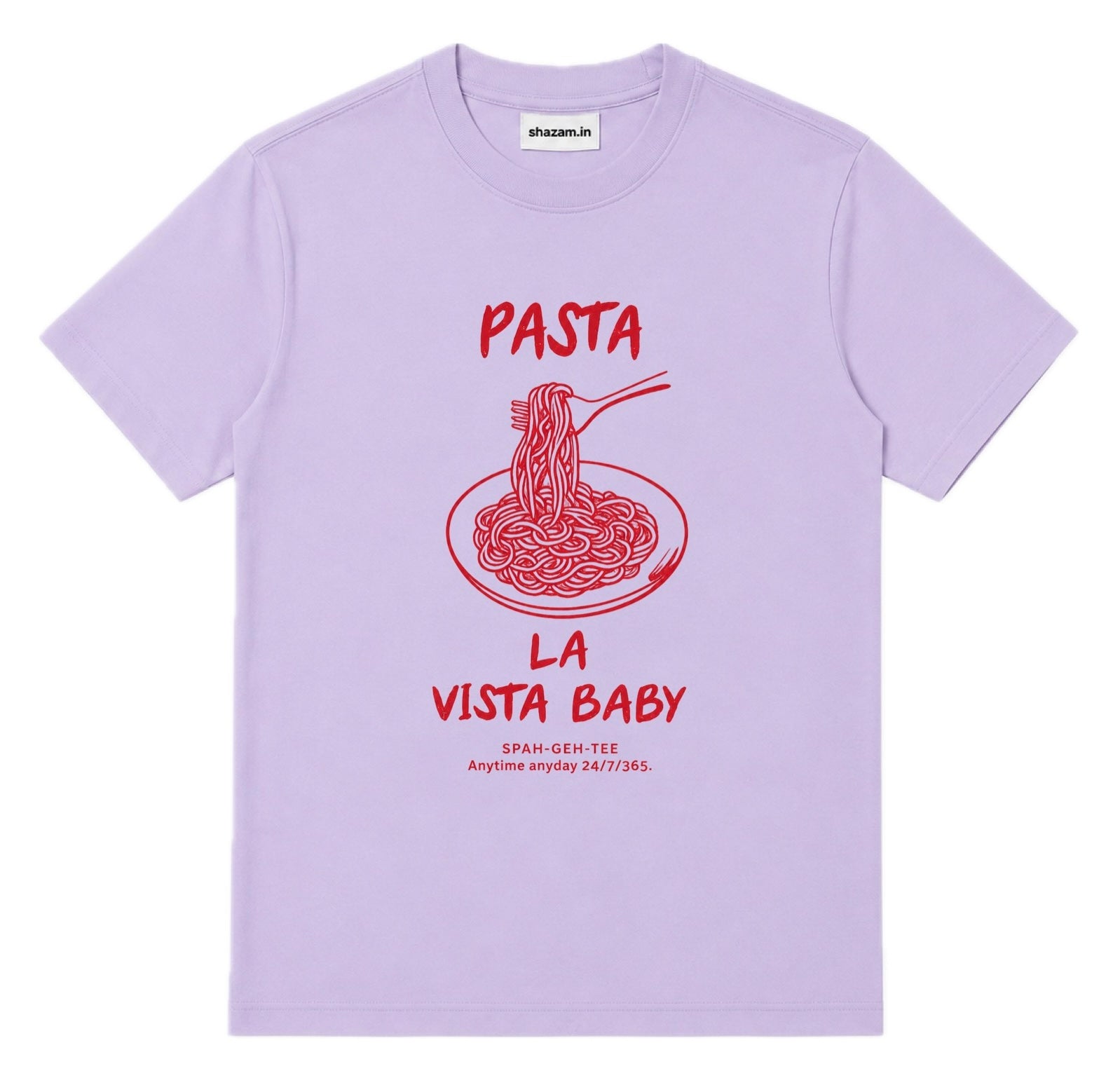lavender pasta tee