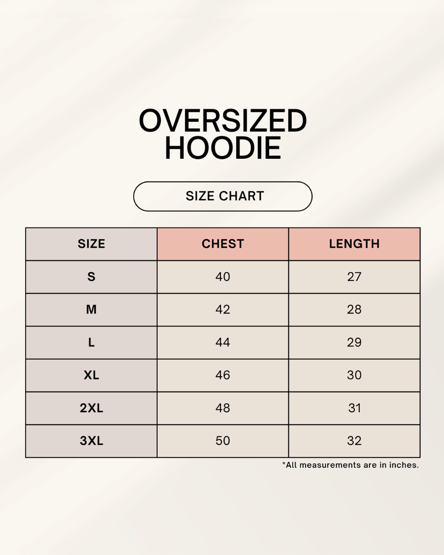 unisex oversized egg hoodie