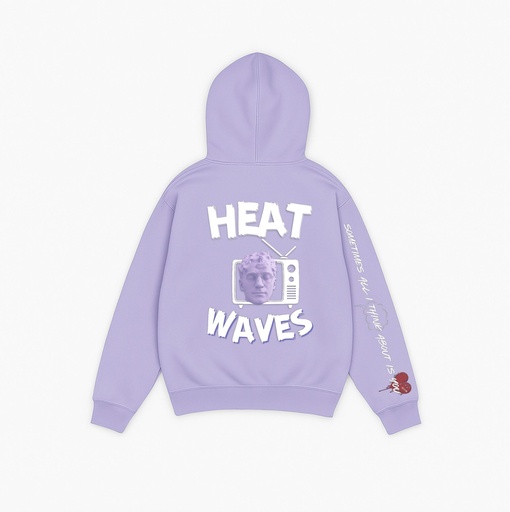lavender hoodie ft. HEAT WAVES